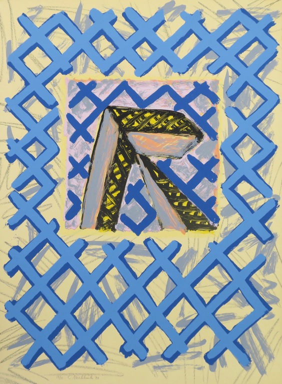 Cornelis Makkink: Zeefdruk, Zonder titel kopen? Bied vanaf 35!