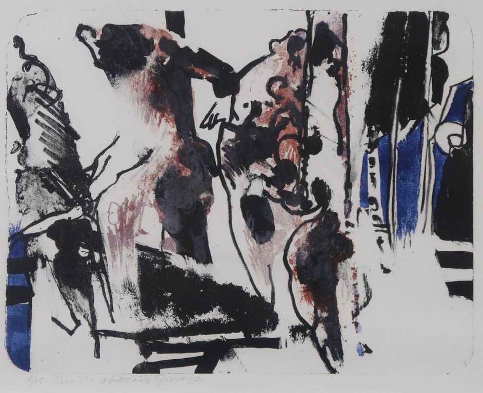 Theo Elfrink: Litho, Abattoir Grosage - Ingelijst kopen? Bied vanaf 35!