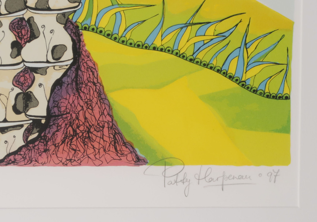 Patty Harpenau: Zeefdruk, Stapel op koeien - Ingelijst kopen? Bied vanaf 1!