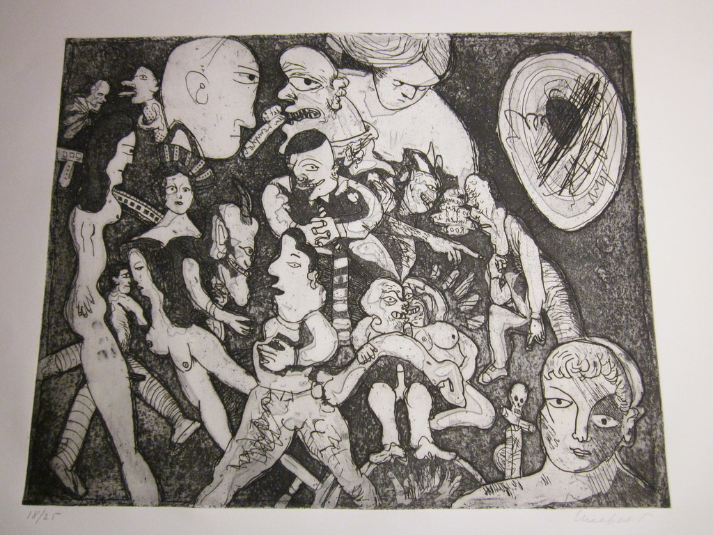 Lucebert originele handgesigneerde ets uit 1967 oplage 18/25 zeer zeldzaam CoBrA verkocht voor € 450!