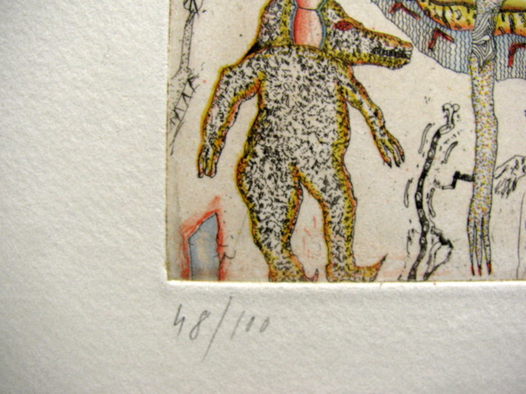 Felix WASKE, "Koperen verhalen", erotische ets, gesigneerd en genummerd kopen? Bied vanaf 1!