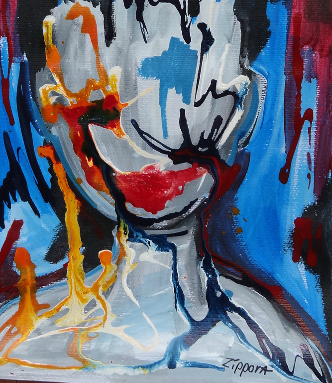 Acryl op aquarelpapier 30/42 cm    Zippora Meijer kopen? Bied vanaf 1!