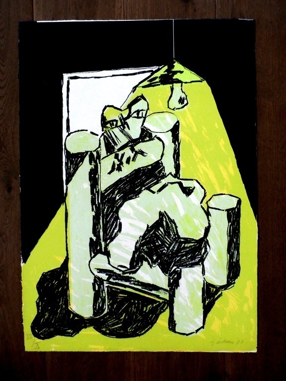 Jan Sierhuis - Litho  - 1973 kopen? Bied vanaf 60!