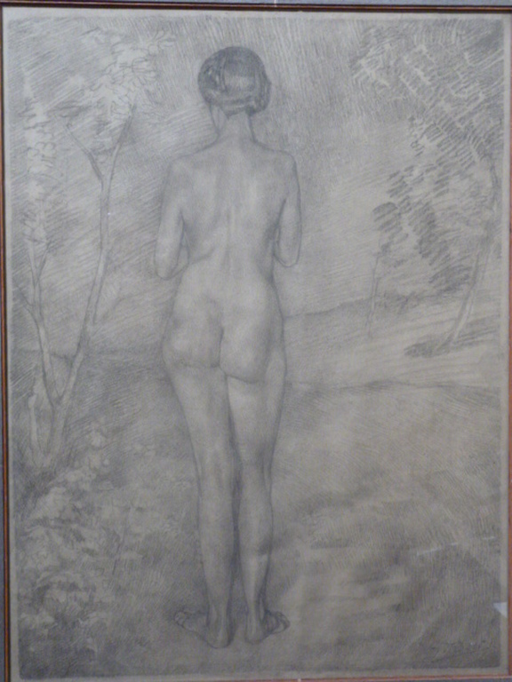 H.F. Boot - tekening - Staand naakt kopen? Bied vanaf 125!