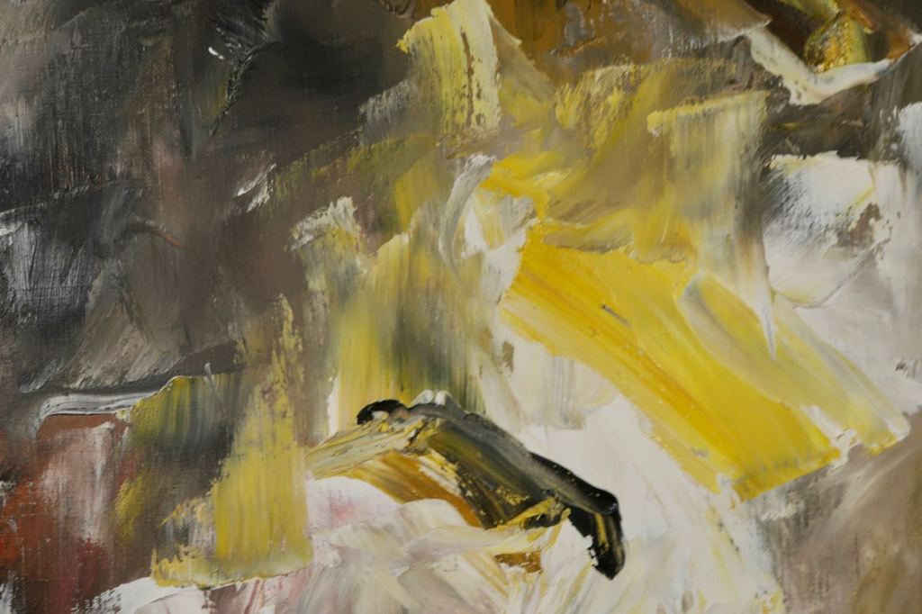 Charlotte Molenkamp: Olieverf op doek, Zonder titel - Ingelijst (Zeer groot) kopen? Bied vanaf 1750!