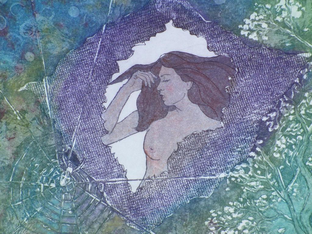 Anke Wessels, Dromenland, Ets/aquatint kopen? Bied vanaf 30!