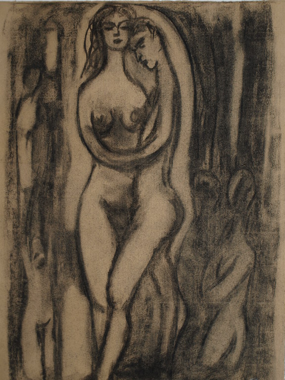 Carla van Slooten (1960) – Houtskooltekening – Naakt – Gesigneerd - ca 1980 kopen? Bied vanaf 1!