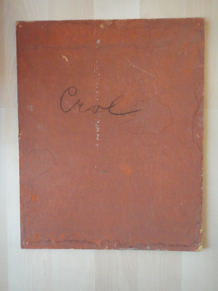 Johannes Baptista Crol, olieverf op board, 'zicht op tuin'. kopen? Bied vanaf 1!