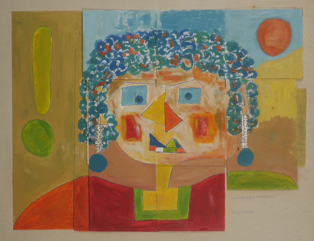 Meertje Kaal: Acryl op karton, Geduldig meisje in de woestijnoorlog - Ingelijst  kopen? Bied vanaf 1!