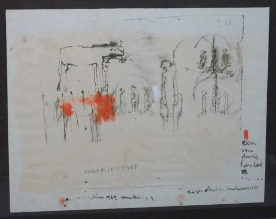 Anton Heyboer: Handbewerkte ets, Z.T. - Ingelijst kopen? Bied vanaf 250!