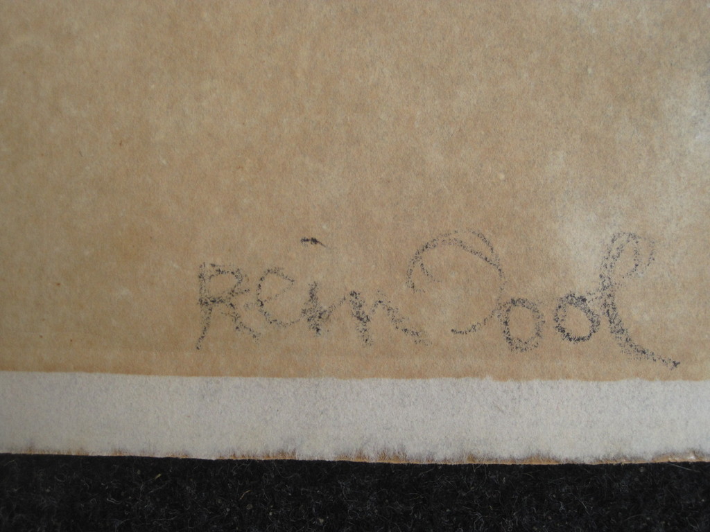 Grote Gesigneerde Houtskooltekening "de Domme" Dordrecht Rein Dool (1933-)  kopen? Bied vanaf 1!