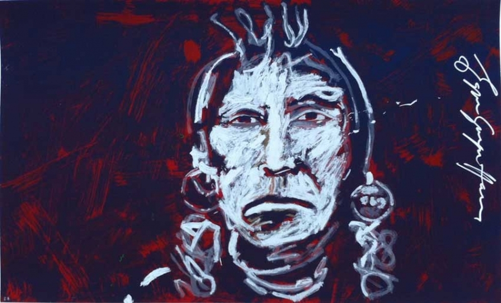 ESPEN GREGER HAGEN, grote handgesign. zeefdruk 'Silver Chief (Special edition)' verkocht voor € 80!