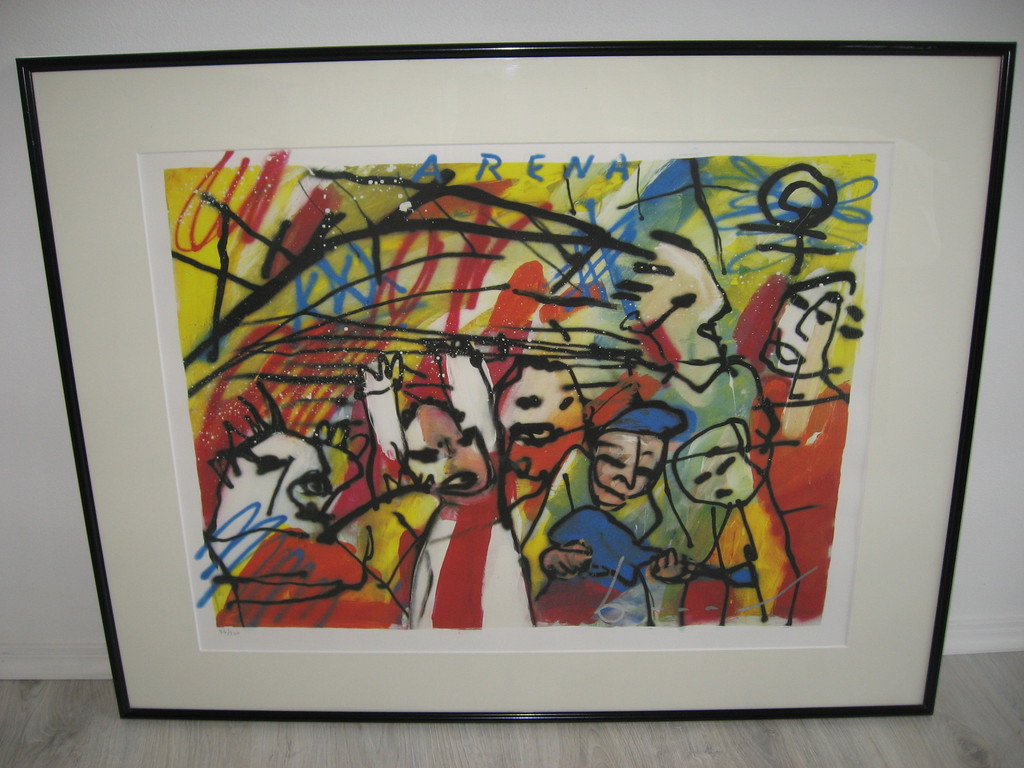 Herman Brood: Kleuren zeefdruk, 'Arena' verkocht voor € 235!