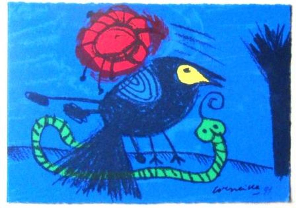 Corneille: zon,vogel en cobra verkocht voor € 50!