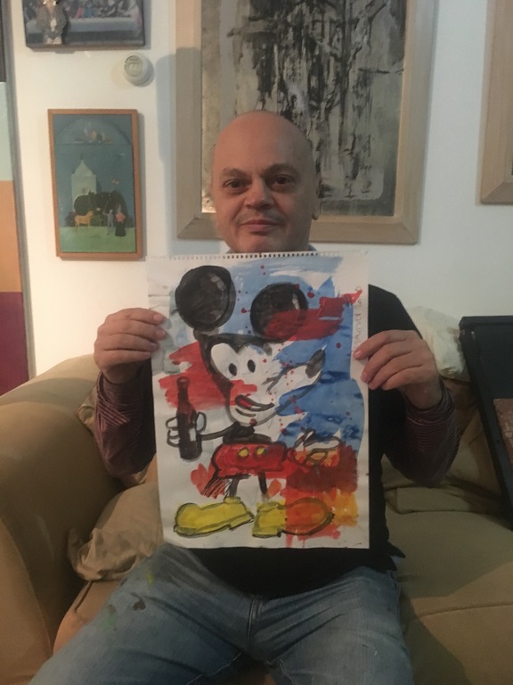 Peter Klashorst: Origineel werk, Mickey mouse  kopen? Bied vanaf 40!