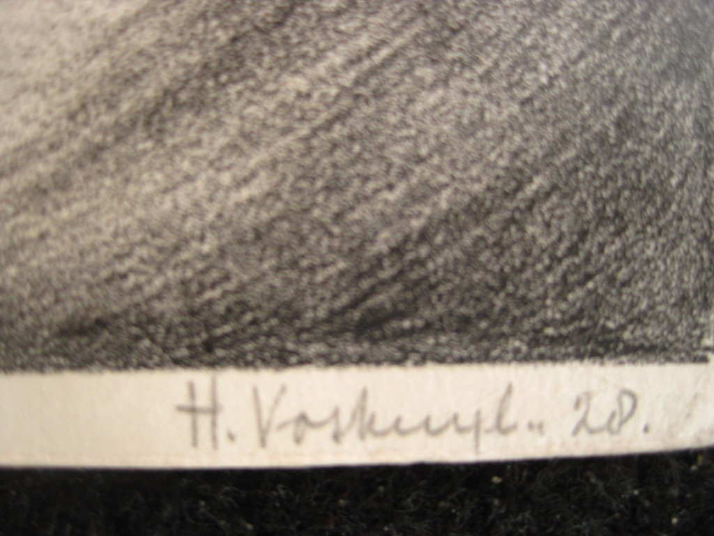 Originele in 1928 Gesigneerde litho "Duinlandschap" van Dordrecht Henk Voskuyl  kopen? Bied vanaf 1!