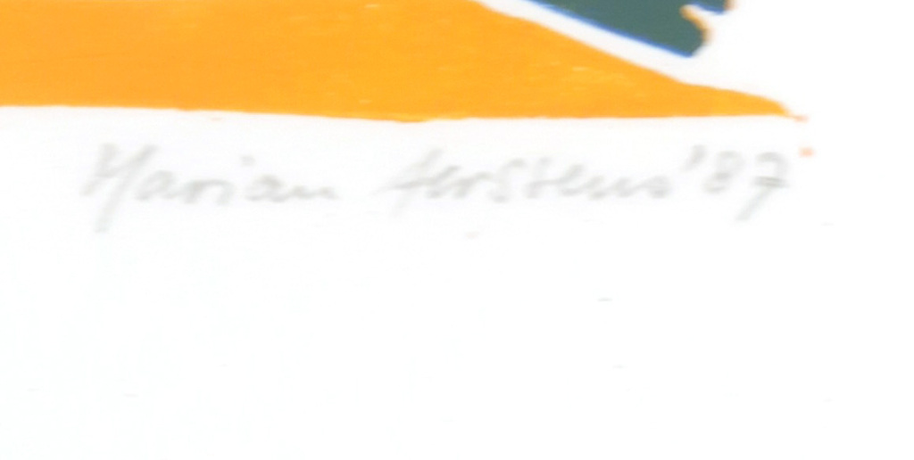 Onbekende kunstenaar: Zeefdruk, Gedicht - Ingelijst kopen? Bied vanaf 1!