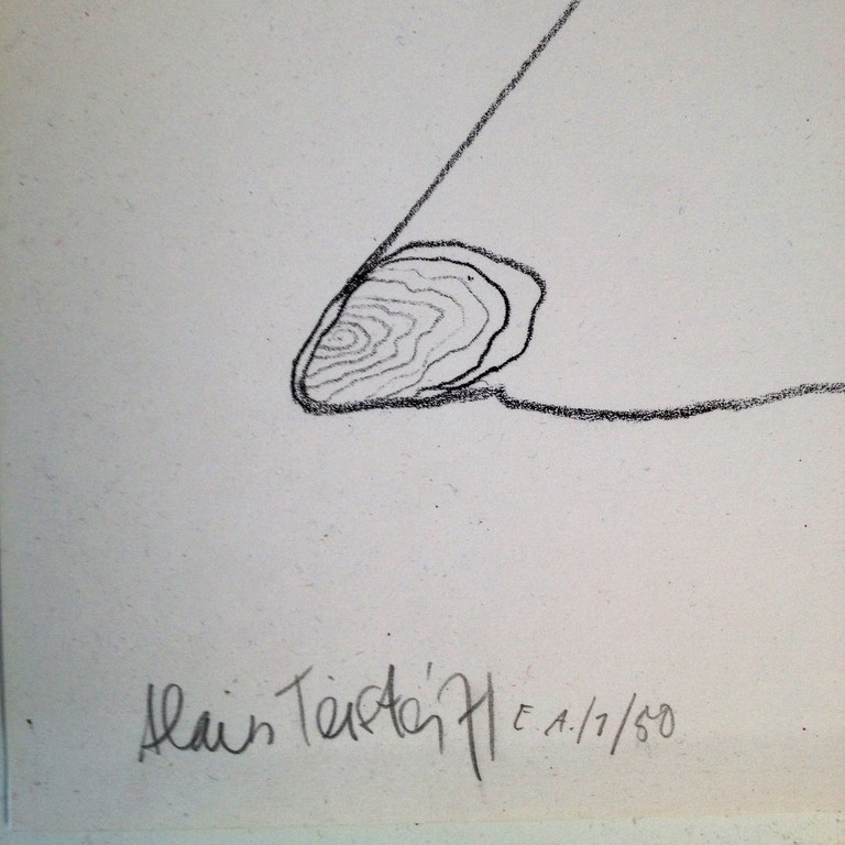 Alain Teister : Kleurenlitho , zonder titel naar mierengedicht Remco Campert kopen? Bied vanaf 1!