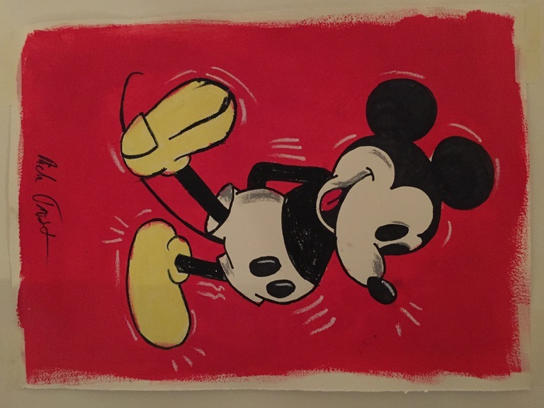 ORIGINEEL - RICK TRIEST - MIX MEDIA - CHASING A MOUSE # 9 kopen? Bied vanaf 1!