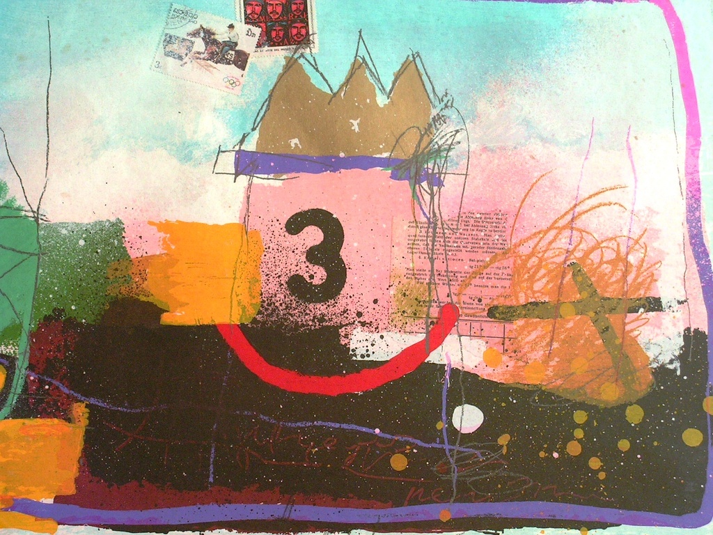 Theo Koster  -  zeefdruk  -  Travelling kopen? Bied vanaf 75!