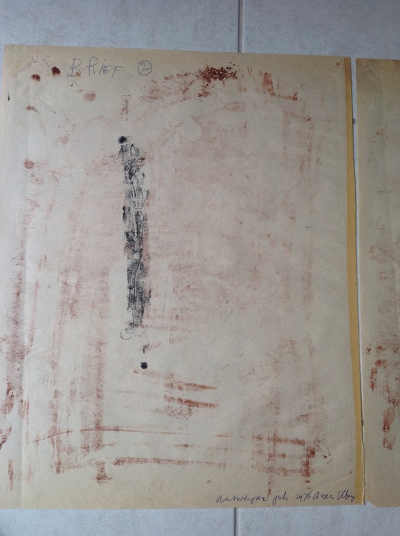 Elburg van : verf op papier , drieluik afdruk , Kracht 1976 kopen? Bied vanaf 1!