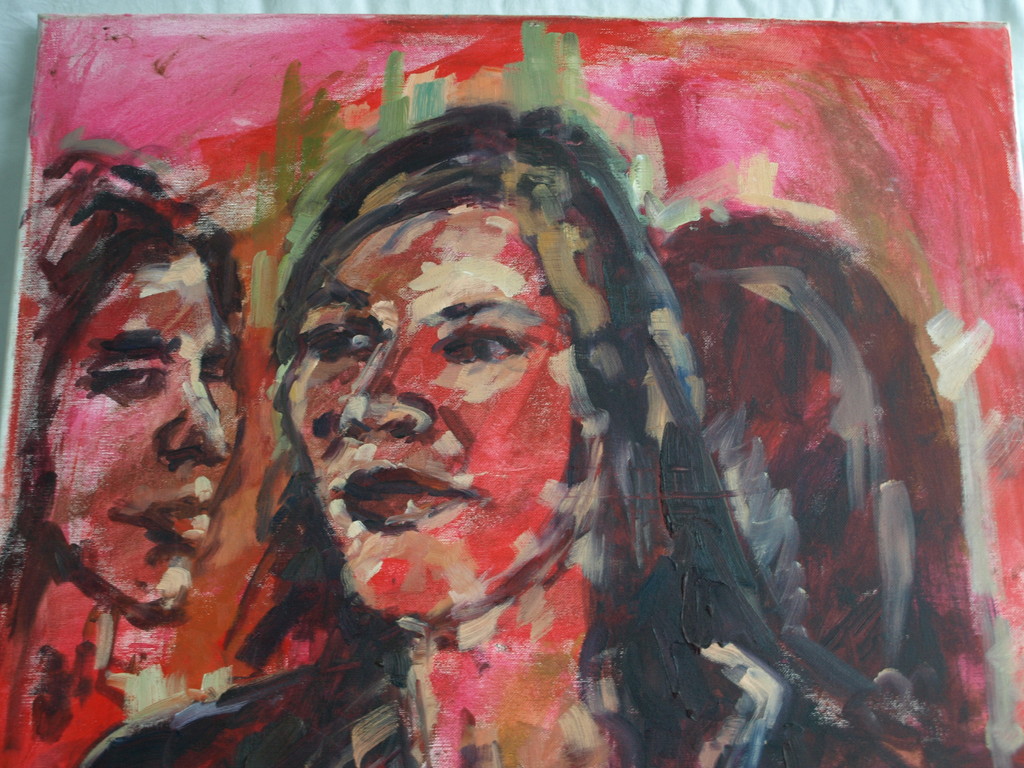 Silvester Peperkamp : Olieverf op linnen – Vrouwen - gesigneerd – ca 2000 kopen? Bied vanaf 1!