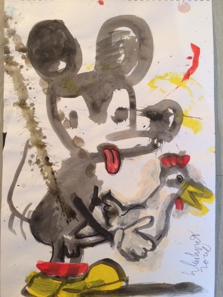 Peter Klashorst: Origineel werk, Mickey mouse  kopen? Bied vanaf 40!