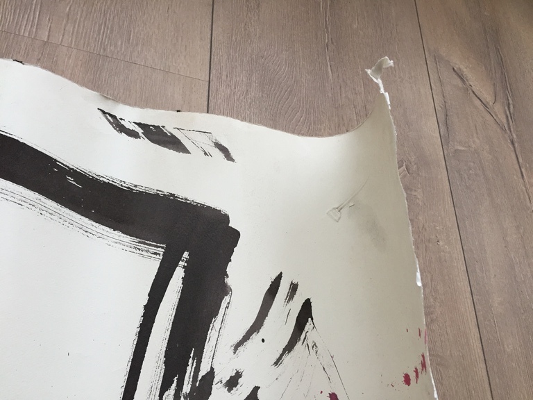 Anton Heyboer: origineel op handgeschept papier (Roze Bootje) / 80x110 cm kopen? Bied vanaf 50!