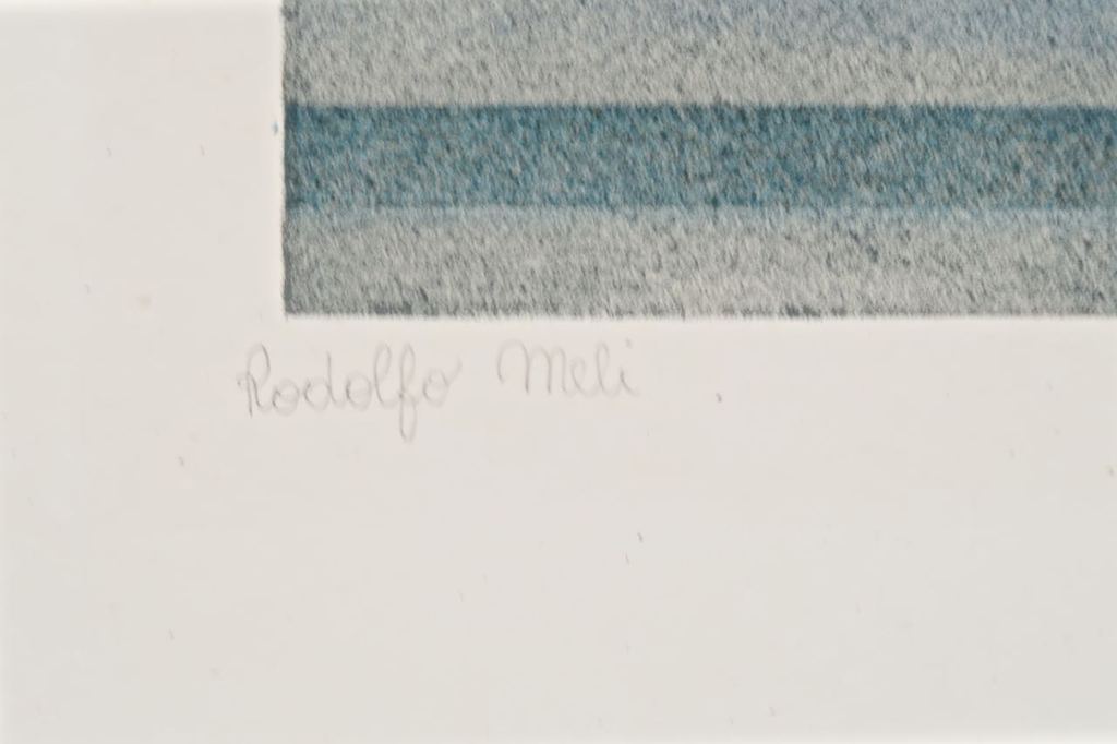 Rodolfo Meli: Litho, Boy in renaissance costume walking towards an entrance kopen? Bied vanaf 1!