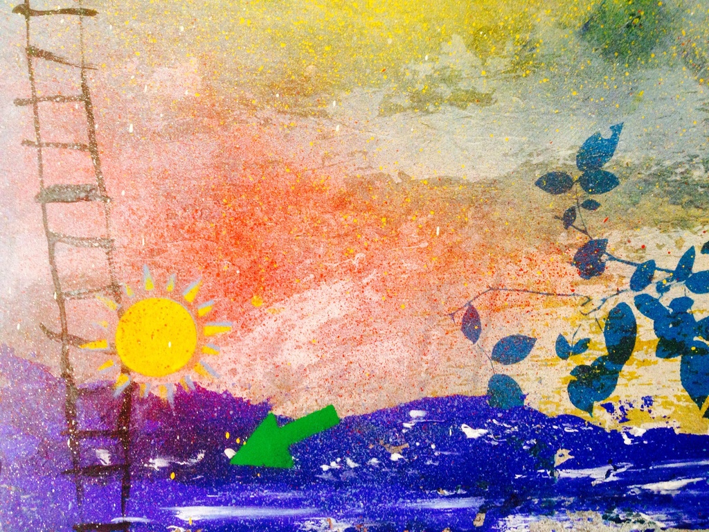 Theo koster, gemengde techniek, en toen viel de zon in de zee kopen? Bied vanaf 1!