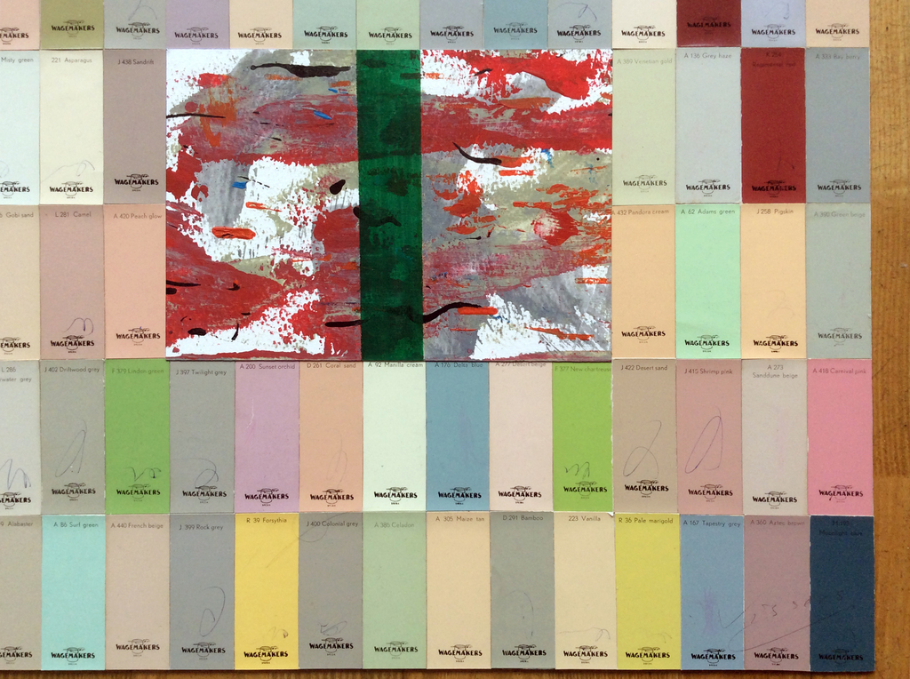 Jack Vissers - Jack Vissers - CORFLUX - collage en acryl  kopen? Bied vanaf 65!