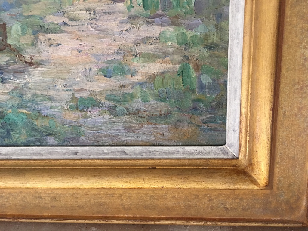 Bomhof, olieverf op doek, Landschap Zwartewater bij Zwolle, zicht op Hasselt kopen? Bied vanaf 600!