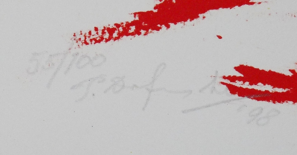 Pieter Defesche, kleurenlitho, zonder titel, 1998, oplage 100 stuks  kopen? Bied vanaf 50!