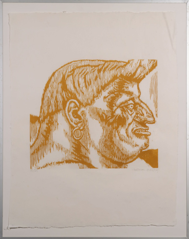 Herman Gordijn: Houtsnede op Rijstpapier, Z.T. - Ingelijst kopen? Bied vanaf 20!