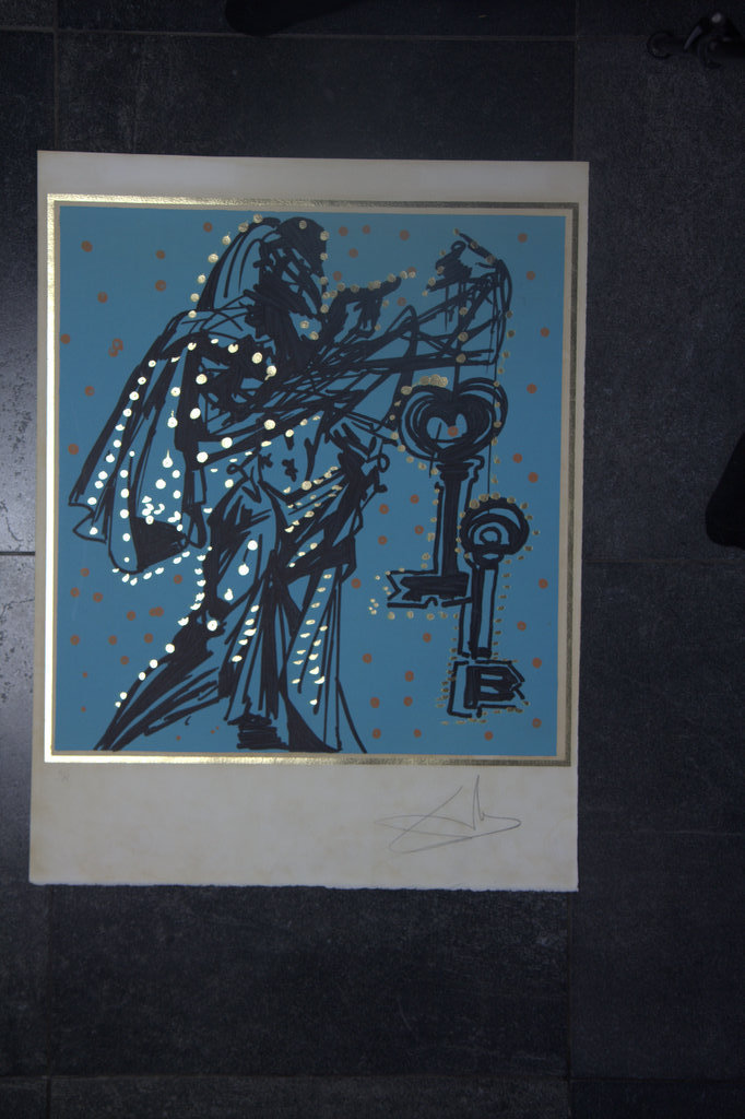 Dali: Originele, handgesigneerde en genummerde litho 1977 'Peter' met bladgoud kopen? Bied vanaf 1250!