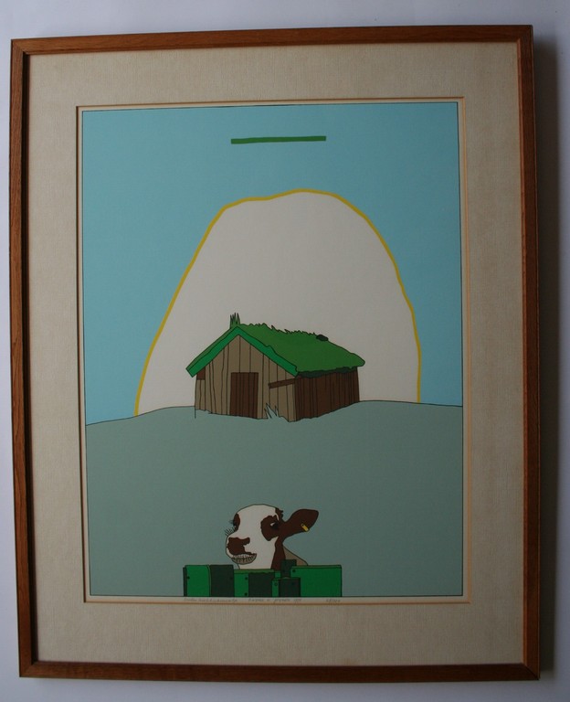 Harrie Gerritz: Zeefdruk Buitenlucht Schuurtje  kopen? Bied vanaf 70!