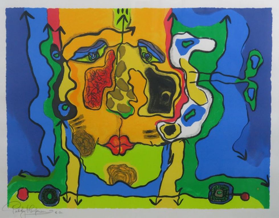 Patty Harpenau: Zeefdruk, Zonder titel verkocht voor € 50!