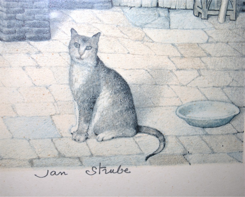 Boereninterieur - handgesigneerde litho/druk - ingelijst kopen? Bied vanaf 50!