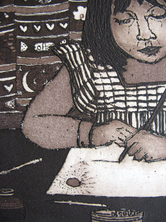 Laetitia de Haas - MASJA - kleurets/aquatint kopen? Bied vanaf 1!