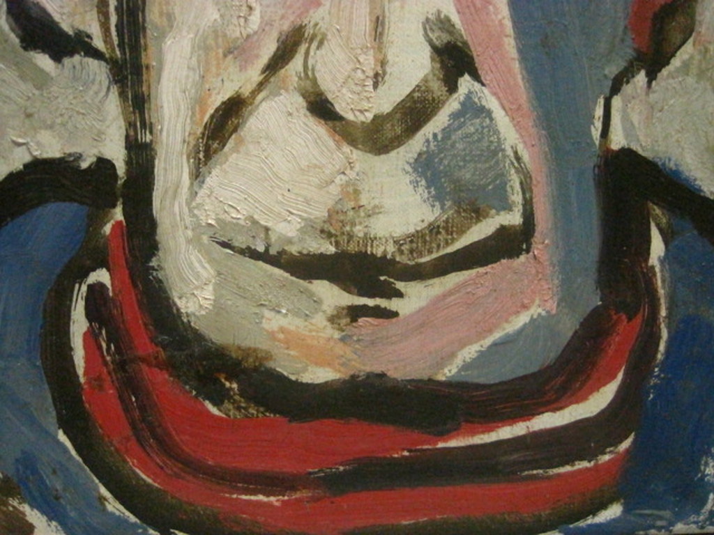 Jan Sierhuis (1928-)  olieverf "zelfportret" omstreeks 1990 gesigneerd  kopen? Bied vanaf 1!