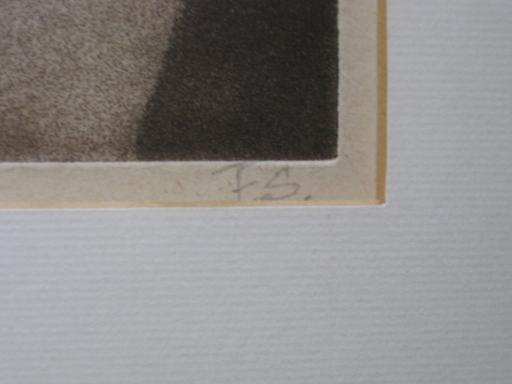Intrigerende omstreeks 1930 gesigneerde Ets "vrouwenbillen" monogram FS kopen? Bied vanaf 1!