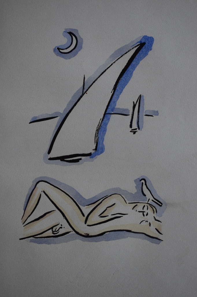 Kees van Dongen - Pochoir La Garconne - Op het strand kopen? Bied vanaf 250!