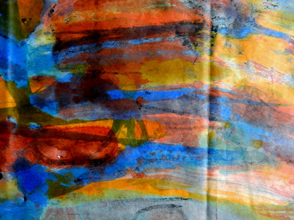 Ernst Vijlbrief (1934-2010) - Aquarel en inkt op papier 30x170 cm (groot!) kopen? Bied vanaf 1!