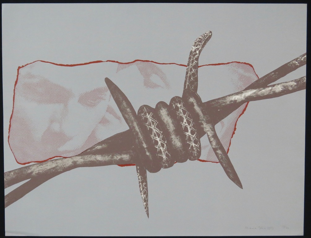 Maria Strik: Zeefdruk, Prikkeldraad kopen? Bied vanaf 1!