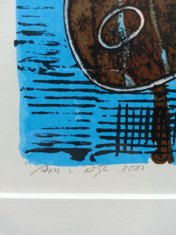 Ans van Dijk, zeefdruk op papier in aluminium lijst, Titel: "Beast" kopen? Bied vanaf 50!