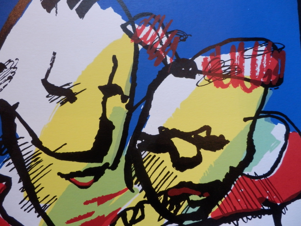 HERMAN BROOD Grote HANDGESIGNEERDE Zeefdruk  LEKKER DING kopen? Bied vanaf 125!