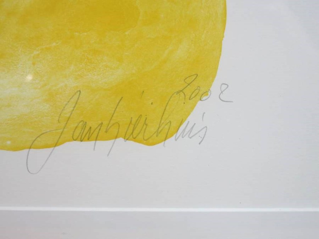 Jan Sierhuis: Litho, Flamenco groen - Ingelijst kopen? Bied vanaf 80!