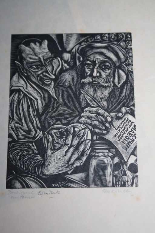 FOKKO MEES - FAUST - HOUTSNEDE EIGEN DRUK kopen? Bied vanaf 1!