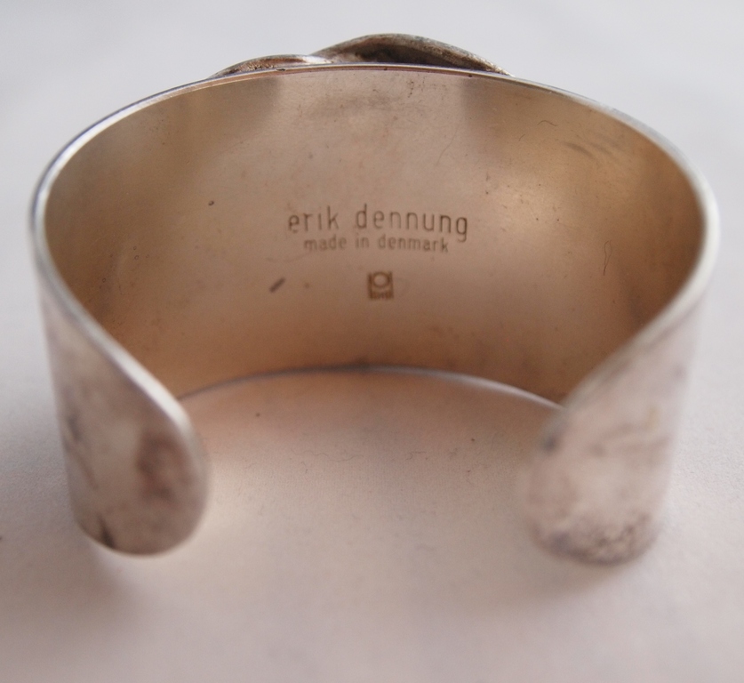 Erik Dennung voor Buch en Deichmann - modernistische verzilverde armband met Rho kopen? Bied vanaf 30!