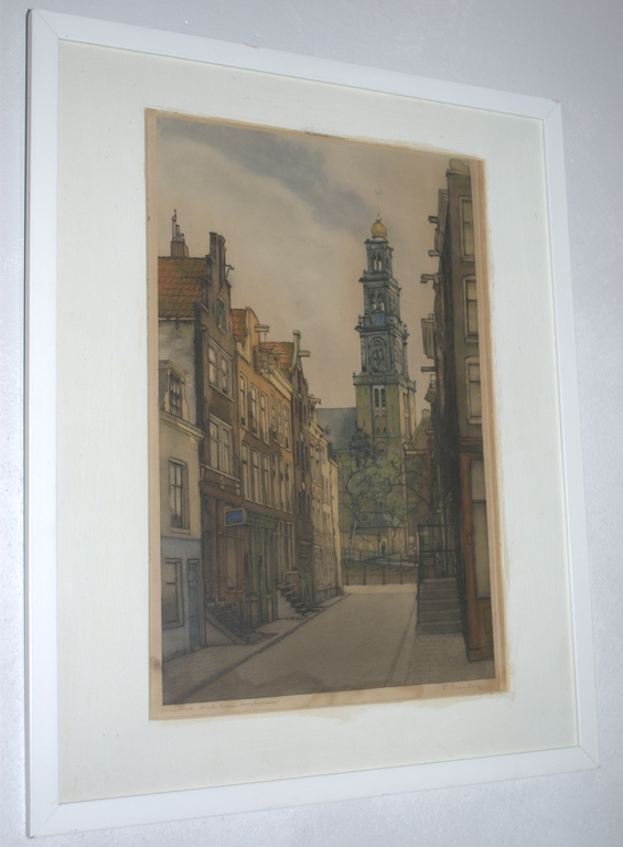 FRANS EVERBAG | WESTERTOREN AMSTERDAM | KLEURENETS PROEFDRUK kopen? Bied vanaf 65!